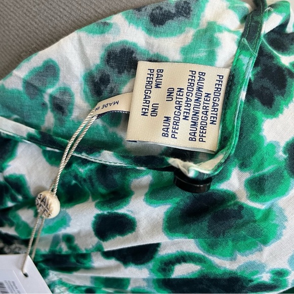 Baum Und Pferdgarten Mynowa Top in Floating Flower Green NWT Size 36 - Picture 10 of 10